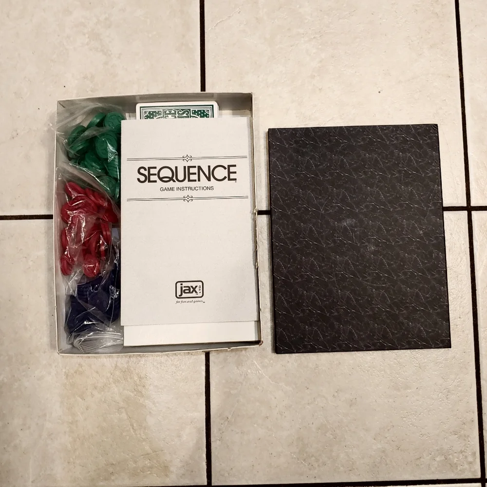 SEQUENCE Card Counting Board Game Ages 7 to Adult
